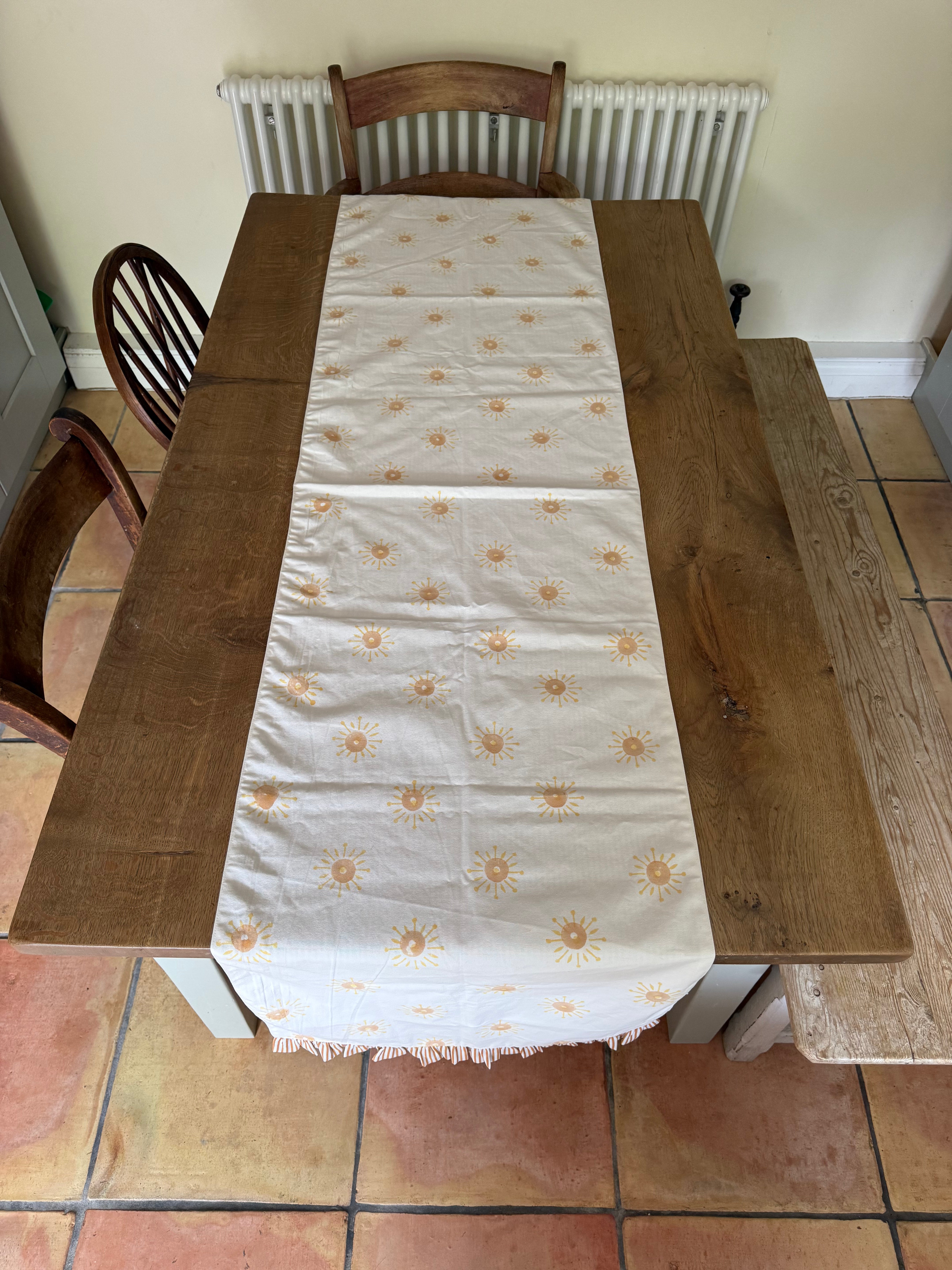 Table Runner - Handblocked 100% Cotton