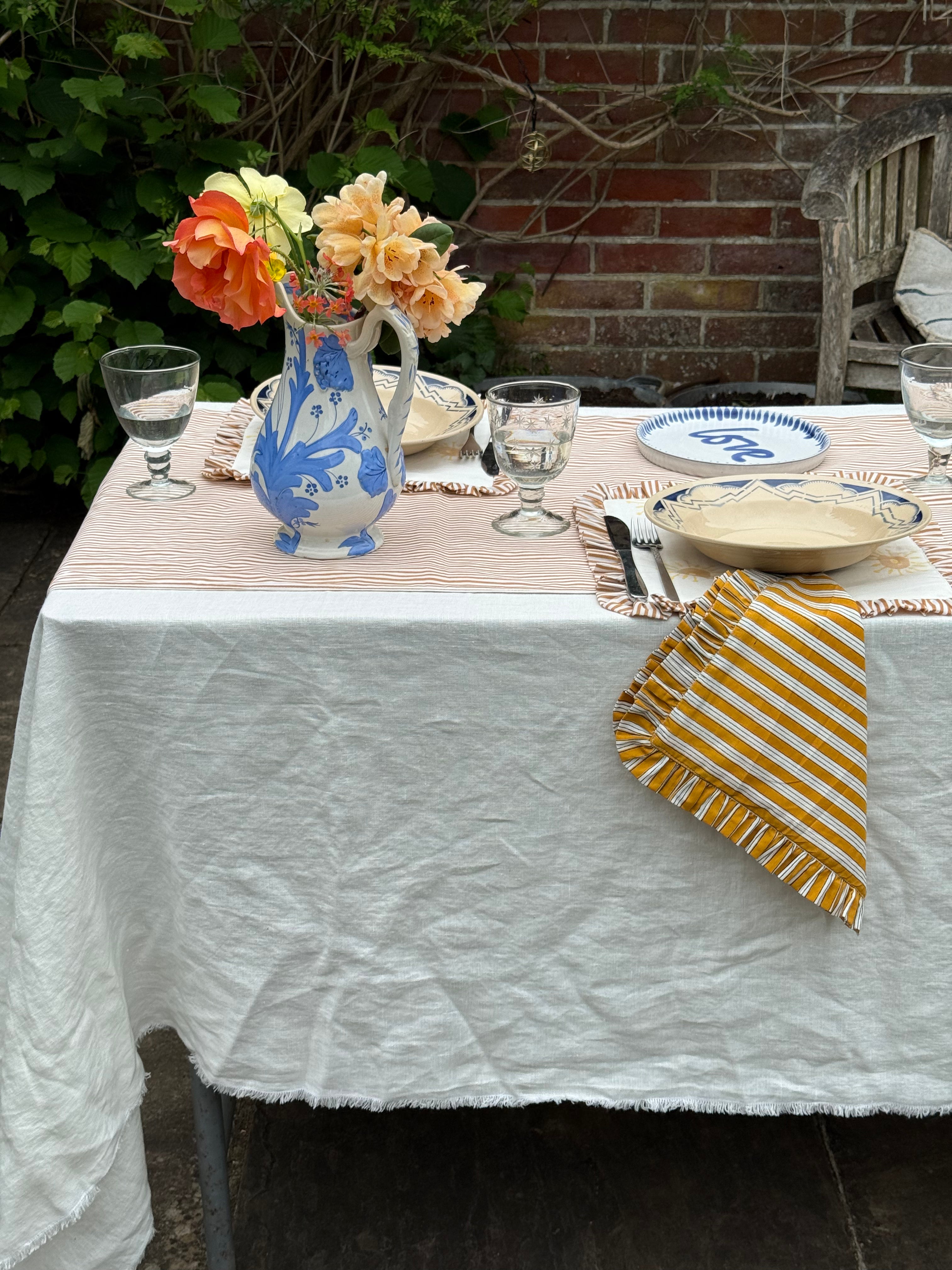 Table Runner - Handblocked 100% Cotton