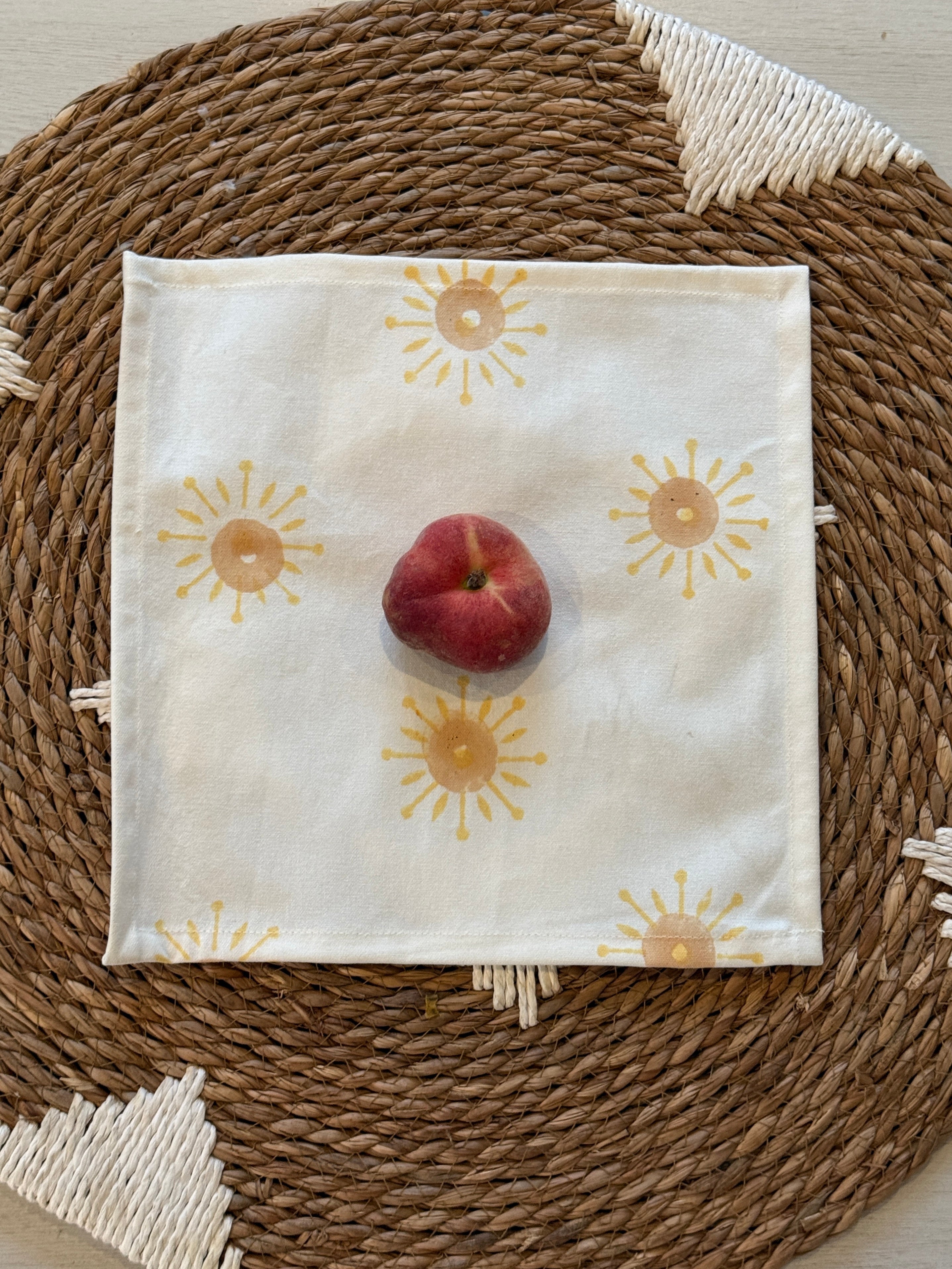 Set of 4 Reversible Napkin / Placemats - Rise & Sun Collection
